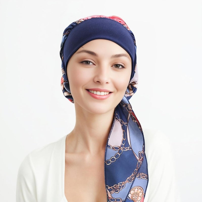 Belleshow Chemo Headwear Turbans for Women, Cancer Head Scarf, Headwear Coverings Caps, Head Wraps for Cancer Patients - Image 2